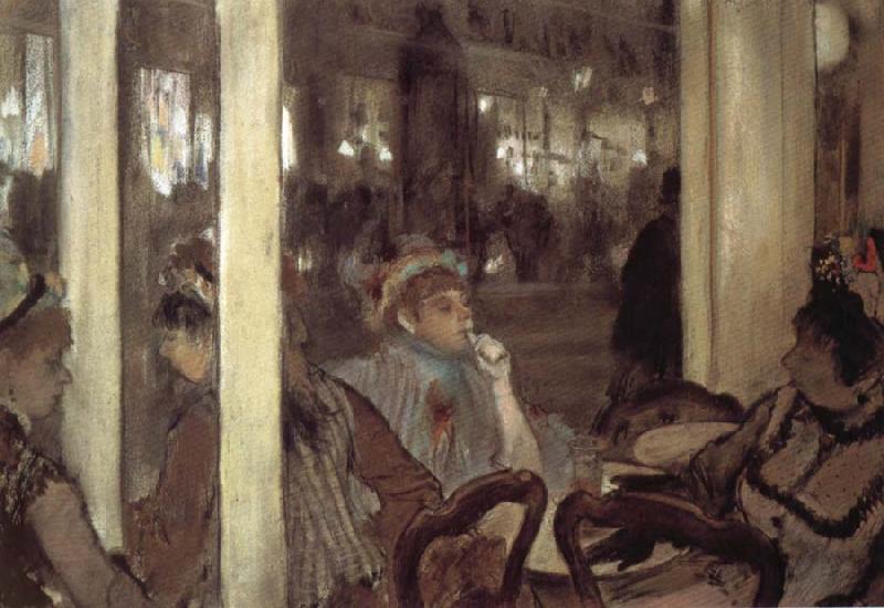 Edgar Degas Women in open air cafe oil painting picture